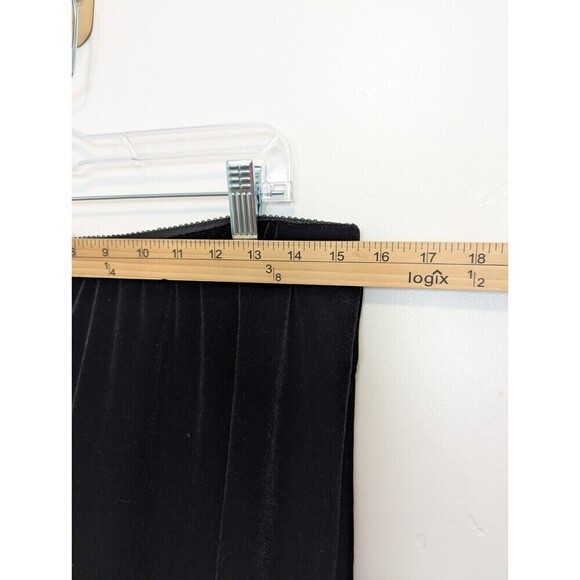 Alex Evenings Black Velvet Flare Pants Women's Size Medium - Picture 6 of 8